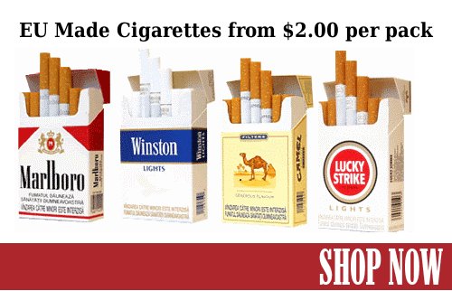 Cigarettes for $2.00 per pack